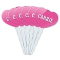 thumbnail image 1 of Carrie Heart Love Cupcake Picks Toppers - Set of 6, 1 of 1