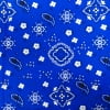 Shason 45" X 2 Yd Cotton Polyester Blend Printed Craft Fabric, Navy