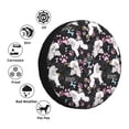thumbnail image 4 of Yiaed Cute Poodle Dog Print Tire Wheel Cover, Waterproof Spare Tire Cover Fit for Jeep, Truck,Trailer, RV, SUV, Camper and Most Vehicle-15 inch, 4 of 6