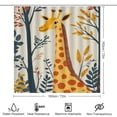 thumbnail image 2 of Forest Giraffe (7) Shower Curtain Waterproof Bathroom Curtain Set with Hooks Home Decor Bathroom Curtains 4pcs, 2 of 8