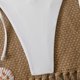 thumbnail image 5 of Trajes de baño Amzcrzy Tankini para mujer, bikini de control de abdomen para mujer, cintura alta, ajuste de cordón, bikinis, traje de baño fruncido, conjunto dividido, blanco, M, 5 of 6