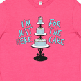 thumbnail image 4 of Inktastic I'm Just Here for the Cake Funny Wedding Youth T-Shirt, 4 of 5
