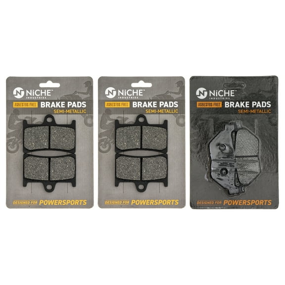 Niche Complete Semi-Metallic Brake Pad Set for Yamaha Road Star Motorcycle MK1002586