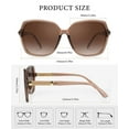 thumbnail image 5 of KALIYADI Polarized Sunglasses-Women Trendy Womens-Sunglasses: Square Oversized Sun glasses Sparkling Frame UV400 Gift Box, 5 of 12