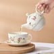 thumbnail image 4 of Juego de Té de Porcelana YONGSHENG Tetera y Taza Floral Flores de Ratán, 4 of 5