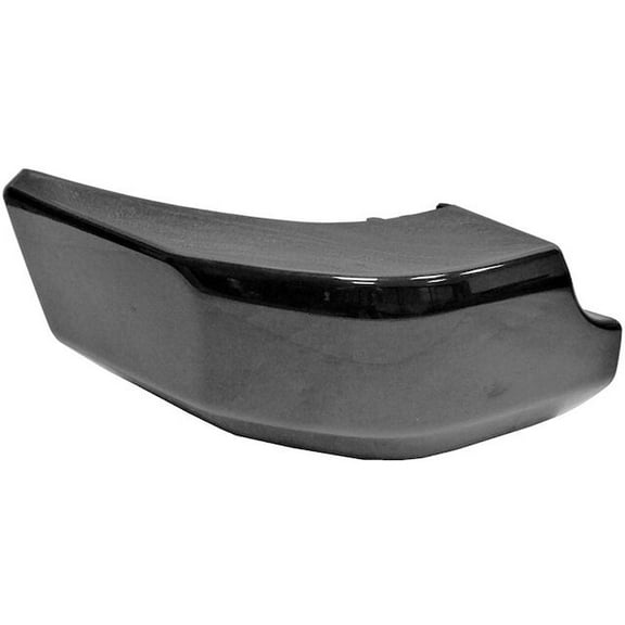 Left Driver Side Rear Bumper End - Primed Black - Compatible with 2007 - 2014 Toyota FJ Cruiser 2008 2009 2010 2011 2012 2013