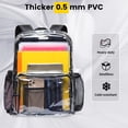 thumbnail image 3 of Mochila transparente Vorspack extra grande de PVC transparente negro, 3 of 6