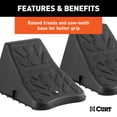 thumbnail image 4 of CURT 22800 Black Plastic Wheel Chocks, Vehicle, Trailer, Truck, RV, 2-Pack, 4 of 4