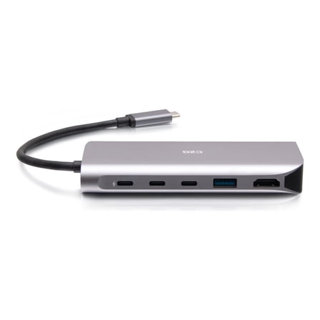 C2G USB-C 4.0 6-in-1 Mini Docking Station with HDMI, USB-A, Ethernet, and USB-C 85W- 8K 60HZ - Docking station - USB-C / Thunderbolt 3 - HDMI - 1GbE