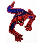 Spiderman Web Superhero Cartoon 8cm x 9 cm Iron On Embroidered Patch Applique
