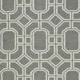 thumbnail image 6 of SAFAVIEH Dhurries Sebastian Geometric Wool Area Rug, Grey/Light Blue, 6' x 6' Square, 6 of 7