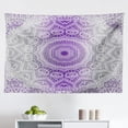 thumbnail image 1 of Grey and Teal Tapestry, Mandala Ombre Geometry Occult Pattern with Flower Lines Display Art, Fabric Wall Hanging Decor for Bedroom Living Room Dorm, 2 Sizes, Teal Grey, by Ambesonne, 1 of 1