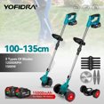 thumbnail image 2 of YOFIDRA Cortadora de césped eléctrica de mano de longitud ajustable Cortadora inalámbrica para batería Makita de 18 V Cortadora de césped para jardín, 2 of 5