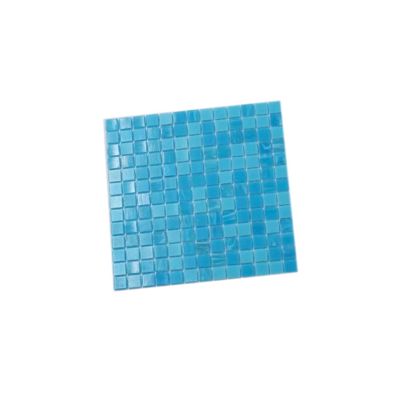 Mingles 12 in. x 12 in. Glossy Arctic Blue Glass Mosaic Wall and Floor Tile (20 sq. ft./case) (20-pack)