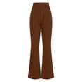 thumbnail image 4 of WILLBEST Pantalones Casuales de Mujer, Pantalones de Vestir con Corte Acampanado, Pantalones Rectos de Cintura Alta, Pantalones de Trabajo Informales de Negocios con Bolsillos, 126 Mediana, 4 of 5