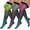 Pink/Grey/Fluorescent Green, variant on JIANFANG Thigh High Compression Socks for Women and Men Circulation(3 Pairs) Over the Knee-Best Support for Running,Travel