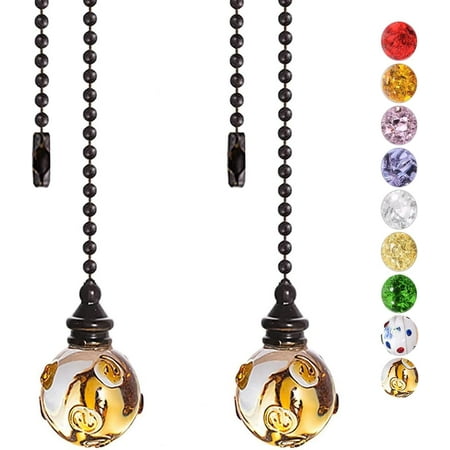 

2PCS Ceiling Fan Pull Chain Ceiling Fan Pull Chain Extender Pull Chains for Ceiling Fans and Lights Light Pull Chain Extension with 21 Inches Ball Beaded Pull Chain Pink