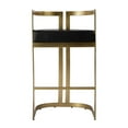 thumbnail image 2 of Butler Specialty Company Clarence Faux Leather 35" Barstool - Black / Gold, 2 of 6