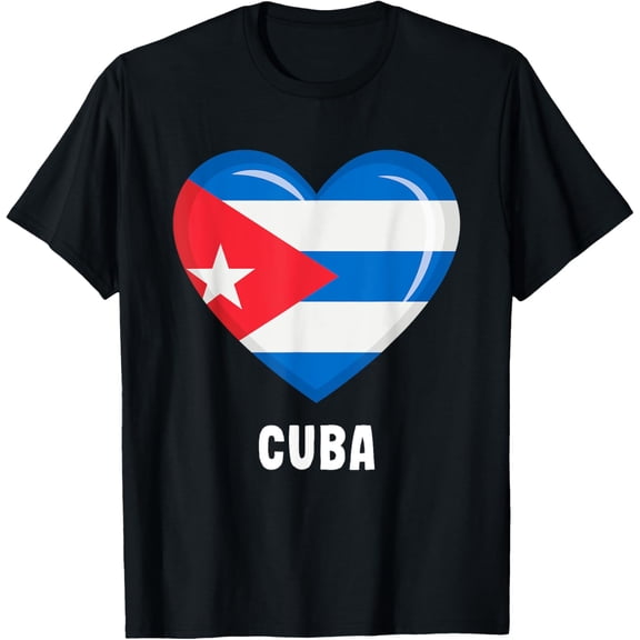Cuba Flag Shirt | Cuban T-ShirtMen and women, Black T-shirt, size: Extra large S-4XL