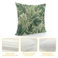 thumbnail image 4 of Green Leaves Fern Throw Pillow Covers Spring Summer Botanical Foliage Decorative Throw Pillow Cases Linen for Sofa Garden Couch Home Decor, 4 of 5