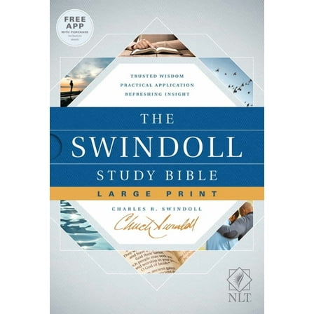The Swindoll Study Bible NLT, Large Print, (Hardcover)