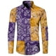 thumbnail image 1 of Camisas estampadas vintage para hombre, camisas casuales personalizadas de manga larga para la calle, ropa de temporada de moda para hombre, top de primavera y otoño, 1 of 6