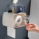 thumbnail image 5 of Soporte de papel higiénico impermeable Ticfox con ventana transparente ajustable color blanco, 5 of 14