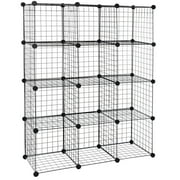 Wire Cube Storage 12-Cube Modular Organizer for Stylish Space Solution