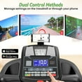 thumbnail image 6 of 4.5HP Treadmill w/ 300lbs Capacity, 15 Levels Auto Incline, 64+3+3+1 Preset Programs, 4.5HP Speed, LCD Display, App Control, HiFi Stereo Bluetooth, Shock Absorption System, Portable Exercise Machine, 6 of 10