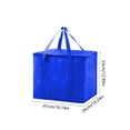 thumbnail image 3 of Leodye 1PCS Non-woven Fabric Large Insulated Cooler Bag, Aluminum Foil Lining Reusable thermal Bag for Picnic Work Travel Food Storage -16.14x12.99x10.24in, 3 of 6