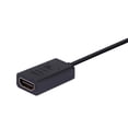 thumbnail image 3 of Monoprice HDMI Female to Micro HDMI Male Passive Cable - 3 Feet - Black | High Speed, Small Diameter, 4K@60Hz, 18Gbps, 36AWG, Compatible with GoPro Hero 7 / Black Hero 5 4 6 Sony A6000 A6300 -, 3 of 6