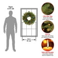 thumbnail image 4 of National Tree Company Pre-Lit Artificial Christmas Wreath, Green, Norwood Fir, 50 Multicolor Battery Operated LED Lights, Timer, 24 Inch, 4 of 4