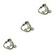 thumbnail image 3 of Collar con colgante Minnieouse plata accesorios de moda llavero Trilateral de Titanio, 3 of 6