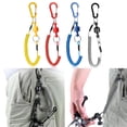 thumbnail image 3 of GLFILL Retention Rope Fishing Lanyard Cable Magnetic Anti Slip Safety Rope Anti Lost Easy Quick Release Rope Clips Net Holder Red, 3 of 9