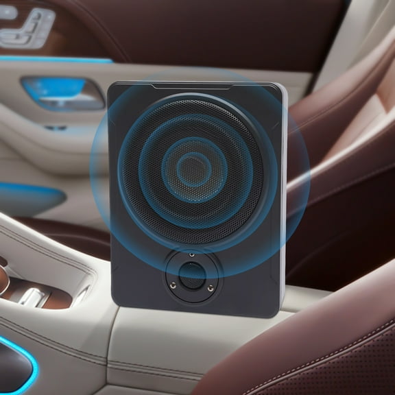ChicHomey ​​Car Subwoofer Mini 7.5cm Thin Body,200W Car Subwoofer High Pure Bass Under-Seat Amplifiers Speaker for Cars, Trucks, or Jeeps
