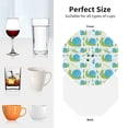 thumbnail image 5 of Drink Coasters, Green Blue Slug Shells -PVC Leather Coasters Sets of 4 for Tabletop Protection - Bar Accessories, Coasters for Drinks Cup Aesthetic Coasters Home Office Decor Octagon, 5 of 5
