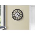 thumbnail image 1 of Monarch Specialties I 9093 - Clocks, 18" Round, Wall Clock, Antique Black, Transitional, 1 of 4