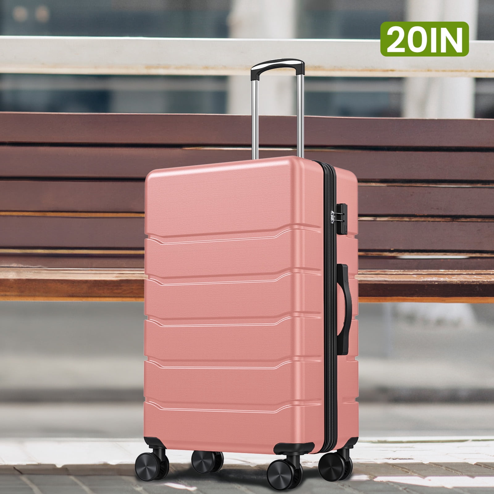 JOINSUN 3 Pcs Durable and Stylish Luggage,Hard Shell Expandable Double Spinner Rolling Wheels Suitcase