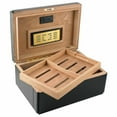 thumbnail image 2 of Cuban Crafters Embajador Digital Hygrometer Humidor for 120 Cigars, 2 of 3