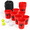 Red-X-Large, variant on Blue Glow in Dark Large Giant Yard Pong Outdoor Toss Game Set