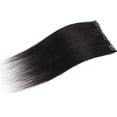 thumbnail image 4 of SEGO Clip in Human Hair Extensions Full Head 100% Real Remy Hair Extensions Silky Straight Blonde Hair, 4 of 6