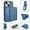 Blue, variant on Allytechgroup 2 In 1 Wallet Case for Apple iPhone 15 Plus, Detachable Cards Holder Compatible with Magsafe Anti-Scratch Bumper Shockproof Drop Protection Phone Case for Women Men, Brown