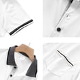 thumbnail image 5 of Fabrcox Men's Polo Shirts Short Sleeve Collared Button Down Men's Golf Shirts Color Block Outdoor Mens Big and Tall Shirt with Pocket, 5 of 6