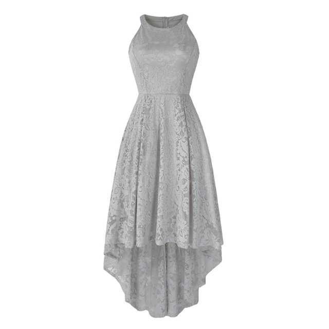 CEHVOM Robe Midi Vintage Élégante Sans Manches à Fermeture Éclair pour Femmes