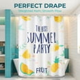 thumbnail image 5 of REGALWOVEN Cute Print Shower Curtain Sets, Waterproof Fabric Bath Curtain with 12 Hooks, Fresh Pastoral Style for Bathroom Decor Yellow Fruit 71"W x 71"L, 5 of 7