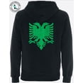 thumbnail image 3 of Albanian Eagle Hoodie Cozy Unisex Hoodie, Women's Casual Stylish Pullover, Comfortable Winter Sweater, Fashionable Embroidered Hoodie, 3 of 4