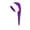Purple, variant on Women’s Lace Waistband Full Briefs High Leg Panties Soft Stretch Underwear One Size