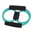 thumbnail image 4 of Tubo de banda de resistencia verde para ejercicios de fitness, yoga y gimnasio, 4 of 8