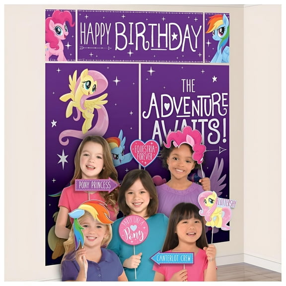 My Little Pony Friendship Adventures Scene Setter Wall Decoration with Photo Props