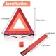 thumbnail image 4 of Paquete de 3 triángulos de advertencia con bolsa de almacenamiento, kit de triángulos de seguridad plegables, reflectores de seguridad vial, señales triangulares de peligro en la carretera, 4 of 5
